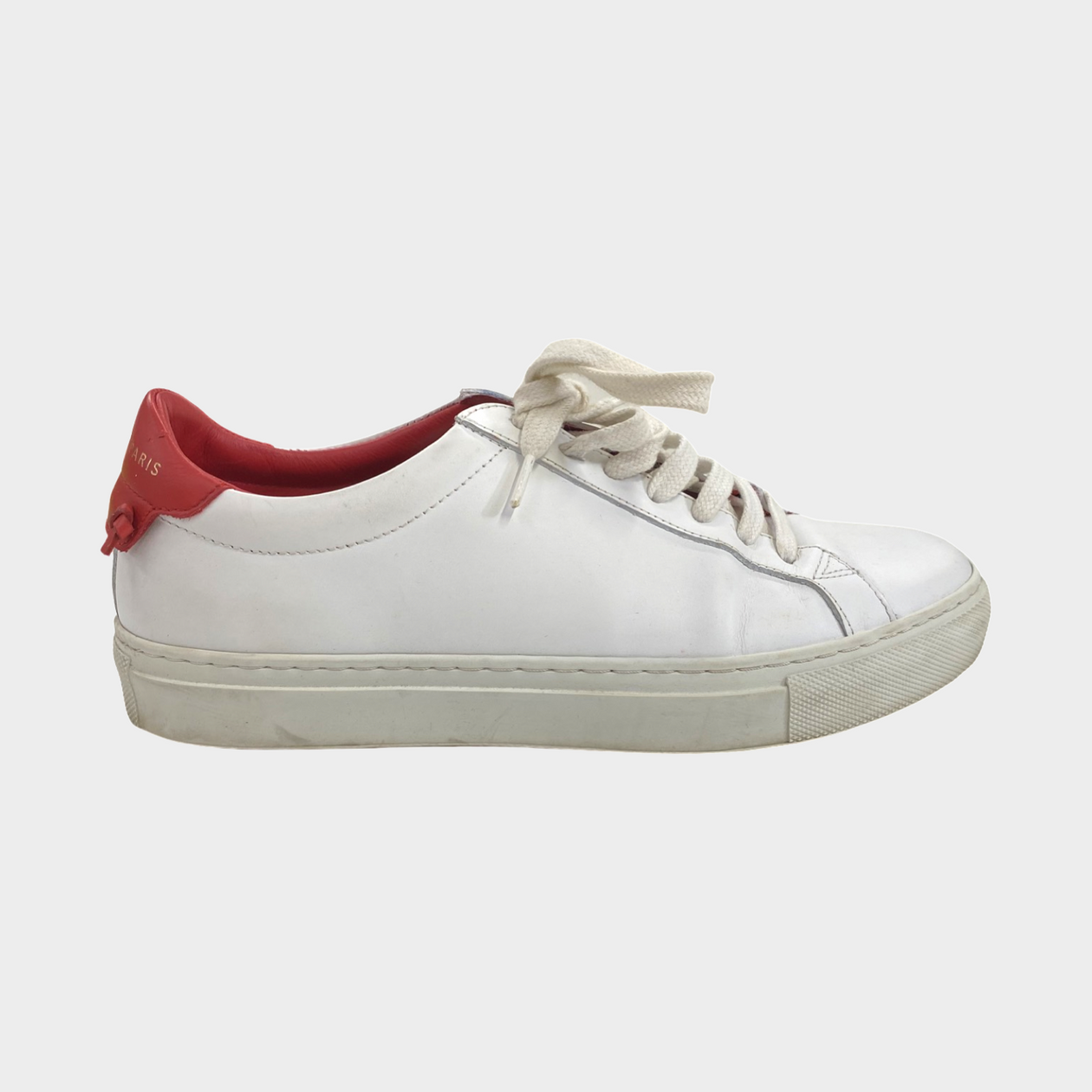 Givenchy Women's White And Red Leather Sneakers – Loop Generation