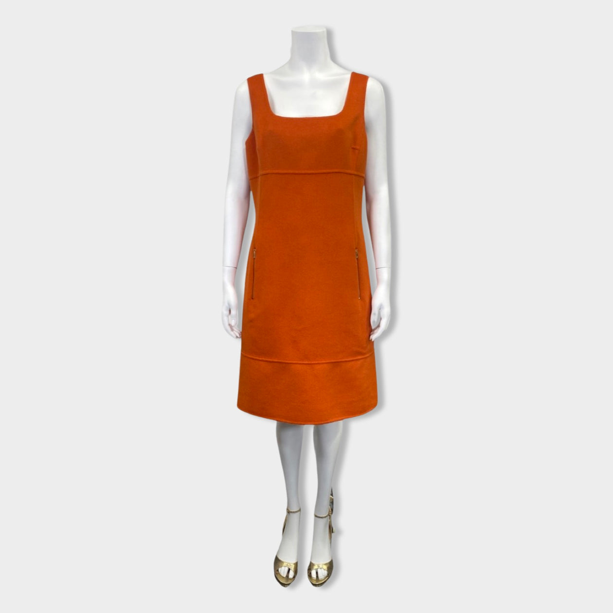 MICHAEL KORS orange wool and angora dress – Loop Generation