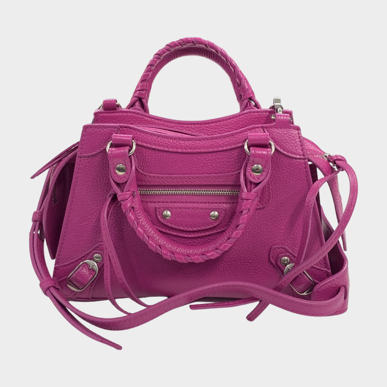 Balenciaga Neo Classic Mini Leather Crossbody in Pink  Lyst