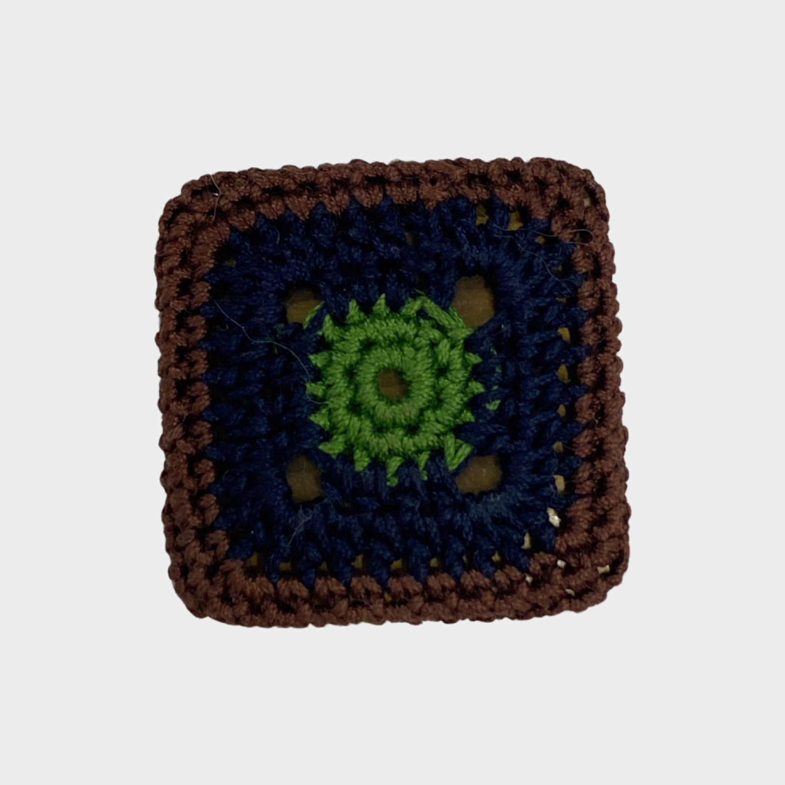 image of Prada Crochet Style Square Brooch