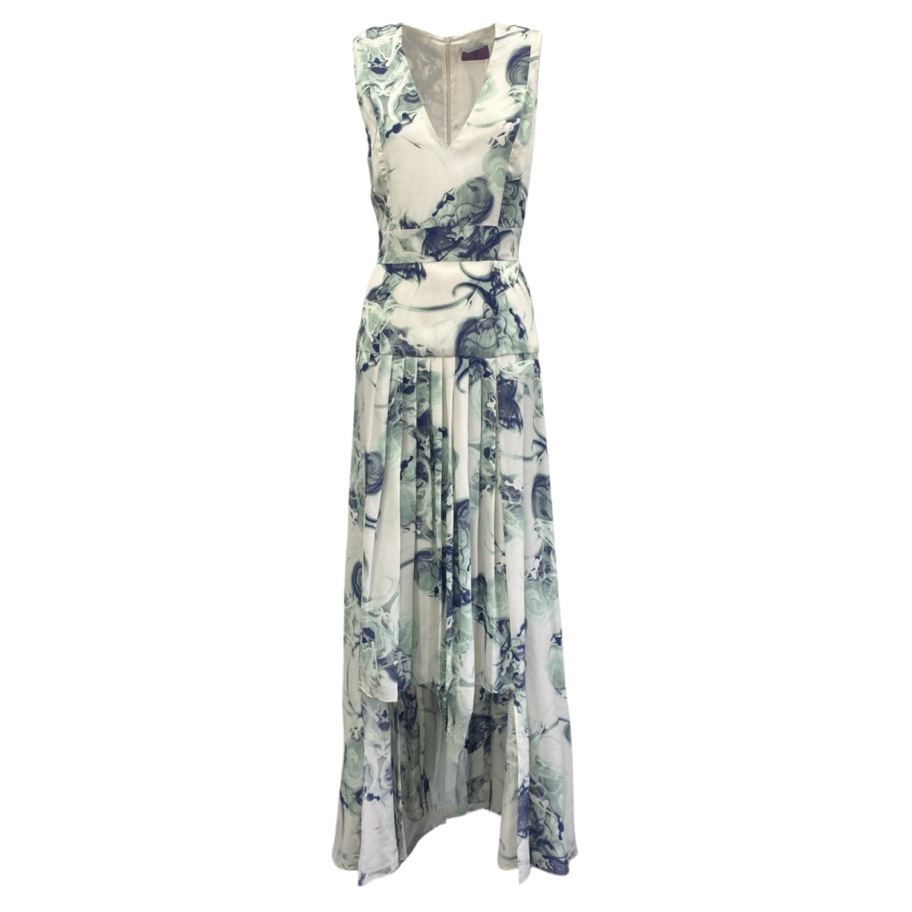 image of IRFĒ multicolour silk sleeveless dress