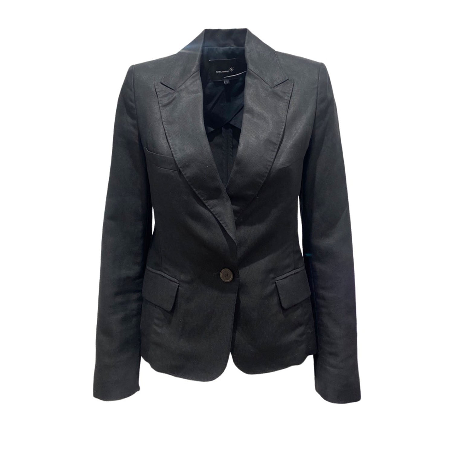 image of ISABEL MARANT black linen jacket