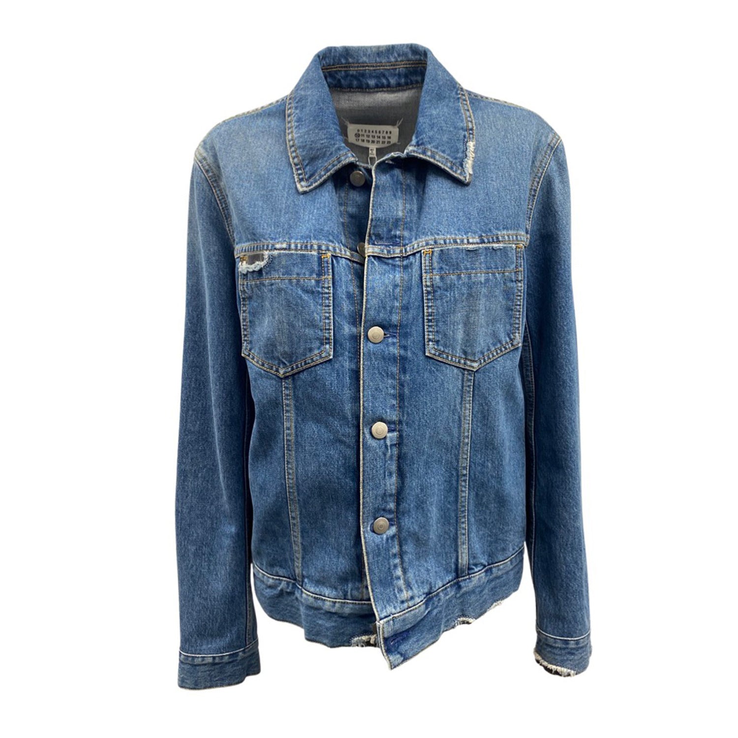 image of MAISON MARGIELA blue denim jacket