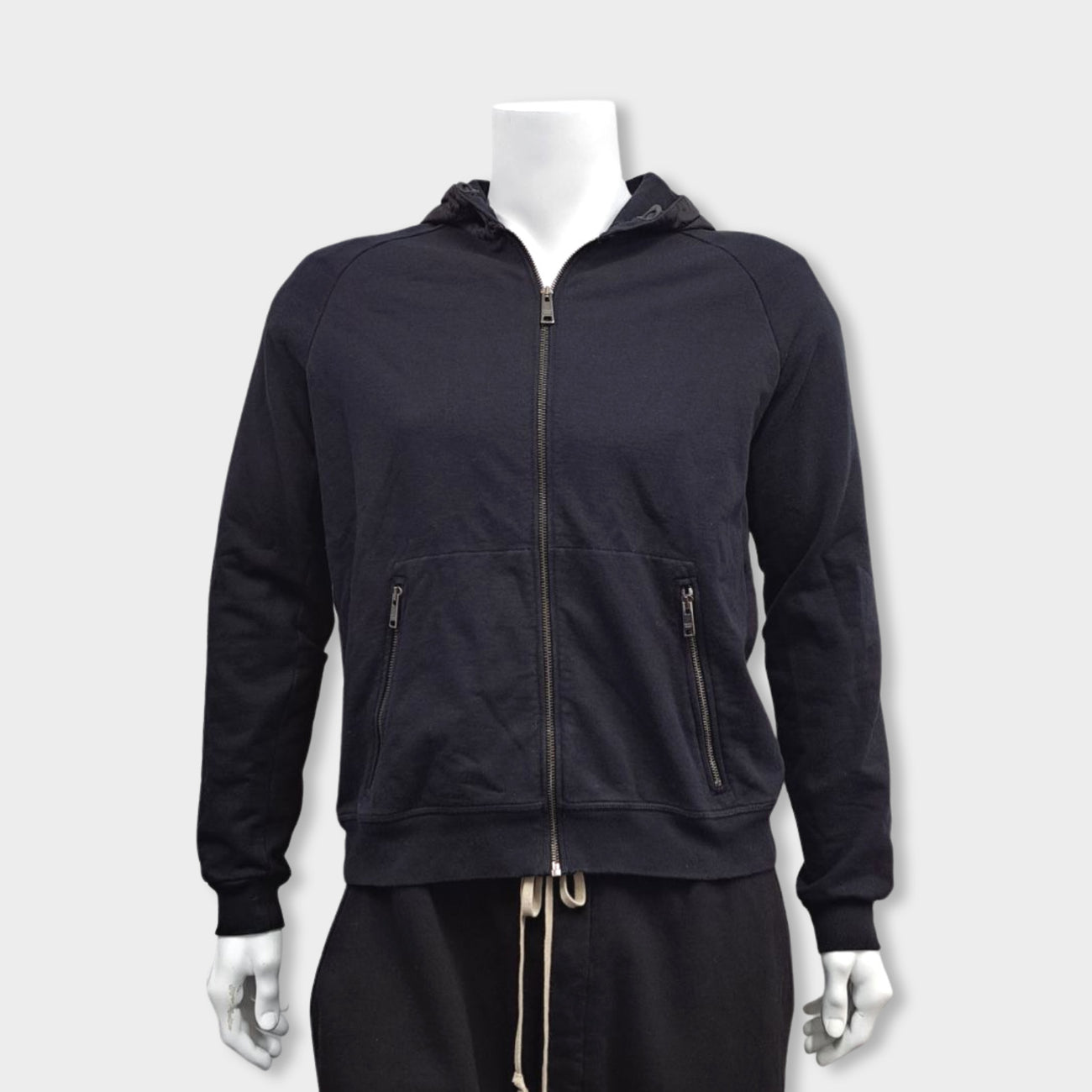 PRADA black zipped hoodie – Loop Generation