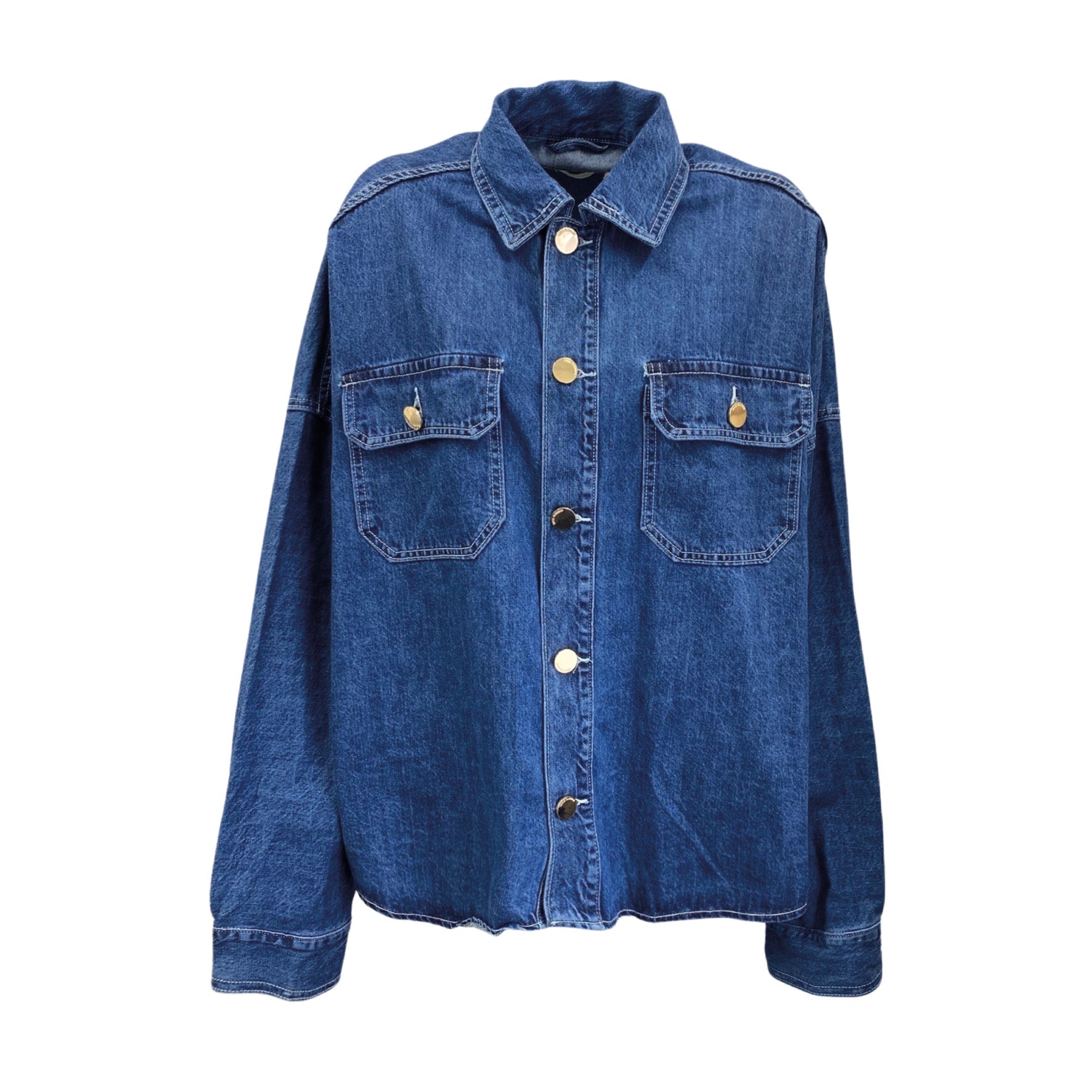 image of ROBERTA BIAGI blue denim jacket