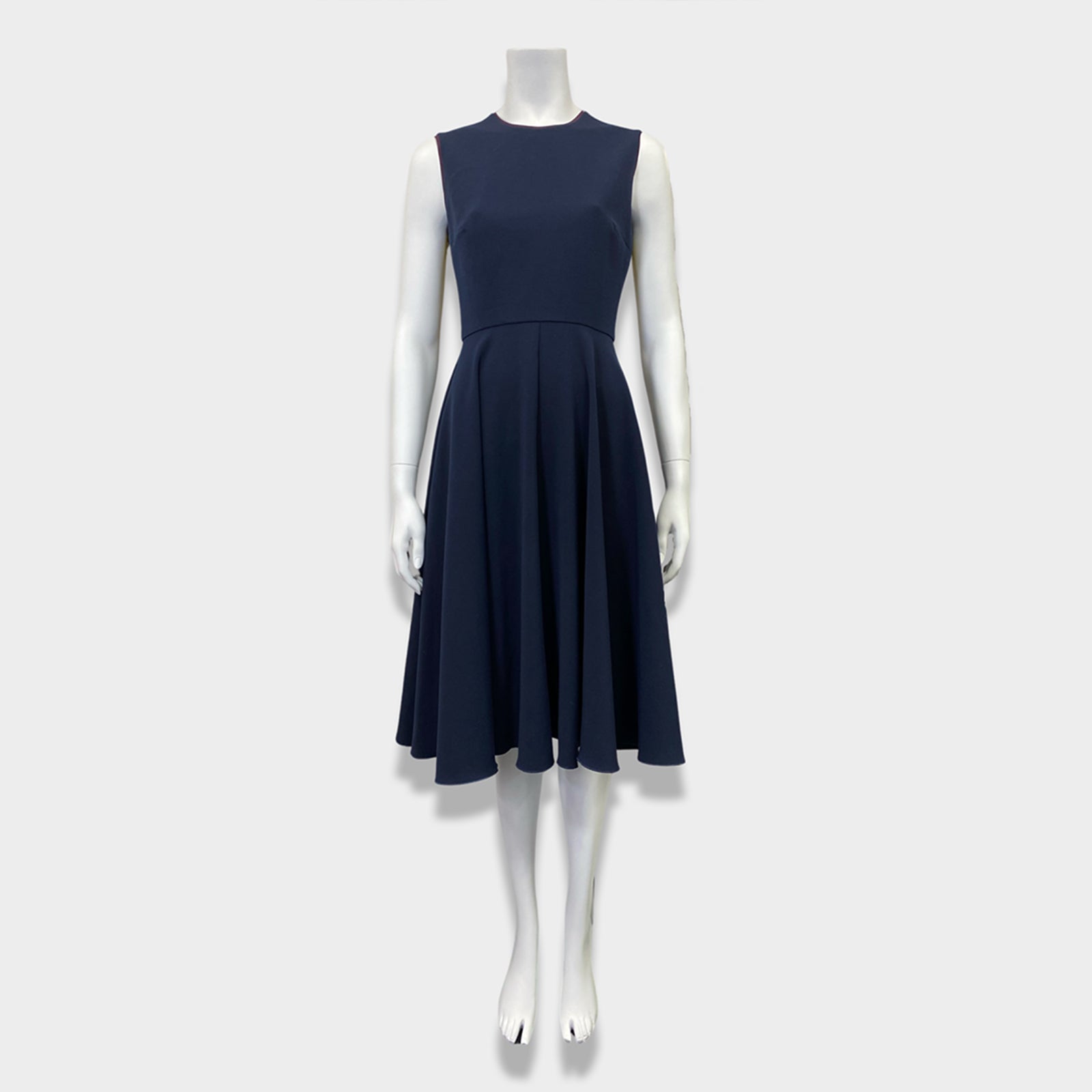 image of ROKSANDA navy and olive dress