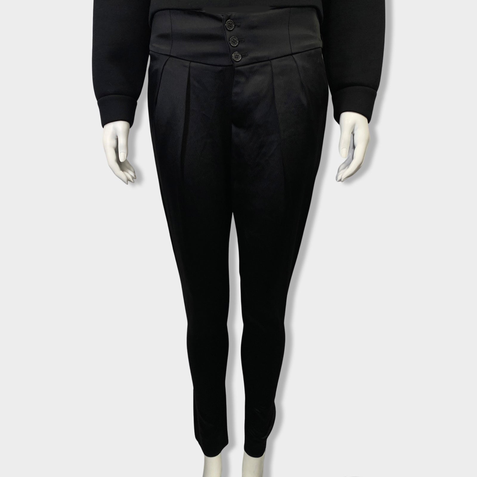 image of SAINT LAURENT black trousers