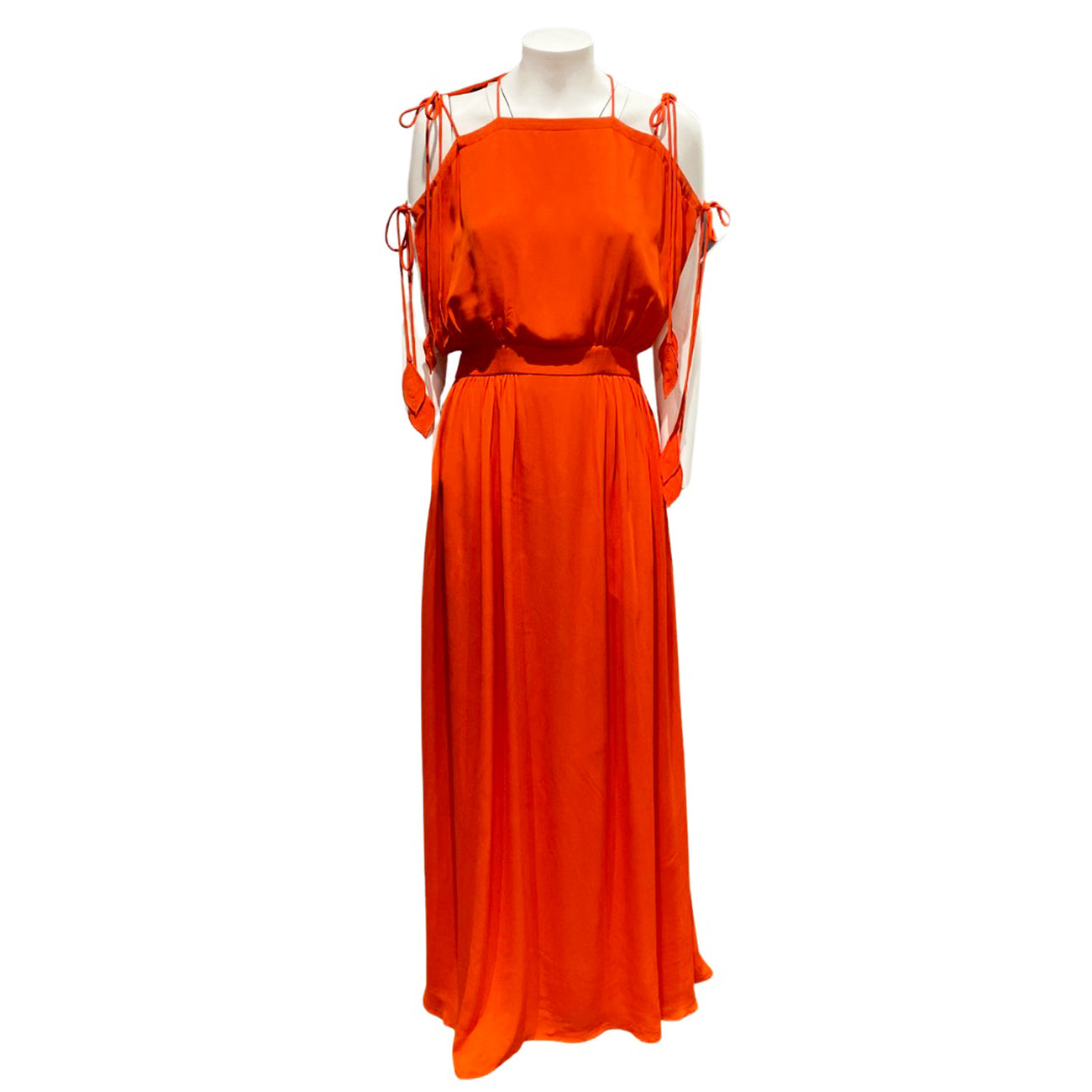 TORY BURCH orange viscose maxi dress – Loop Generation
