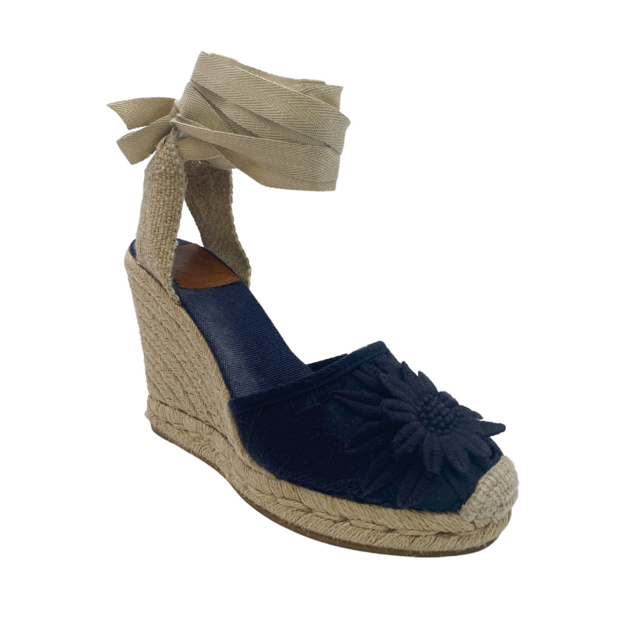 TORY BURCH blue and beige wedges – Loop Generation