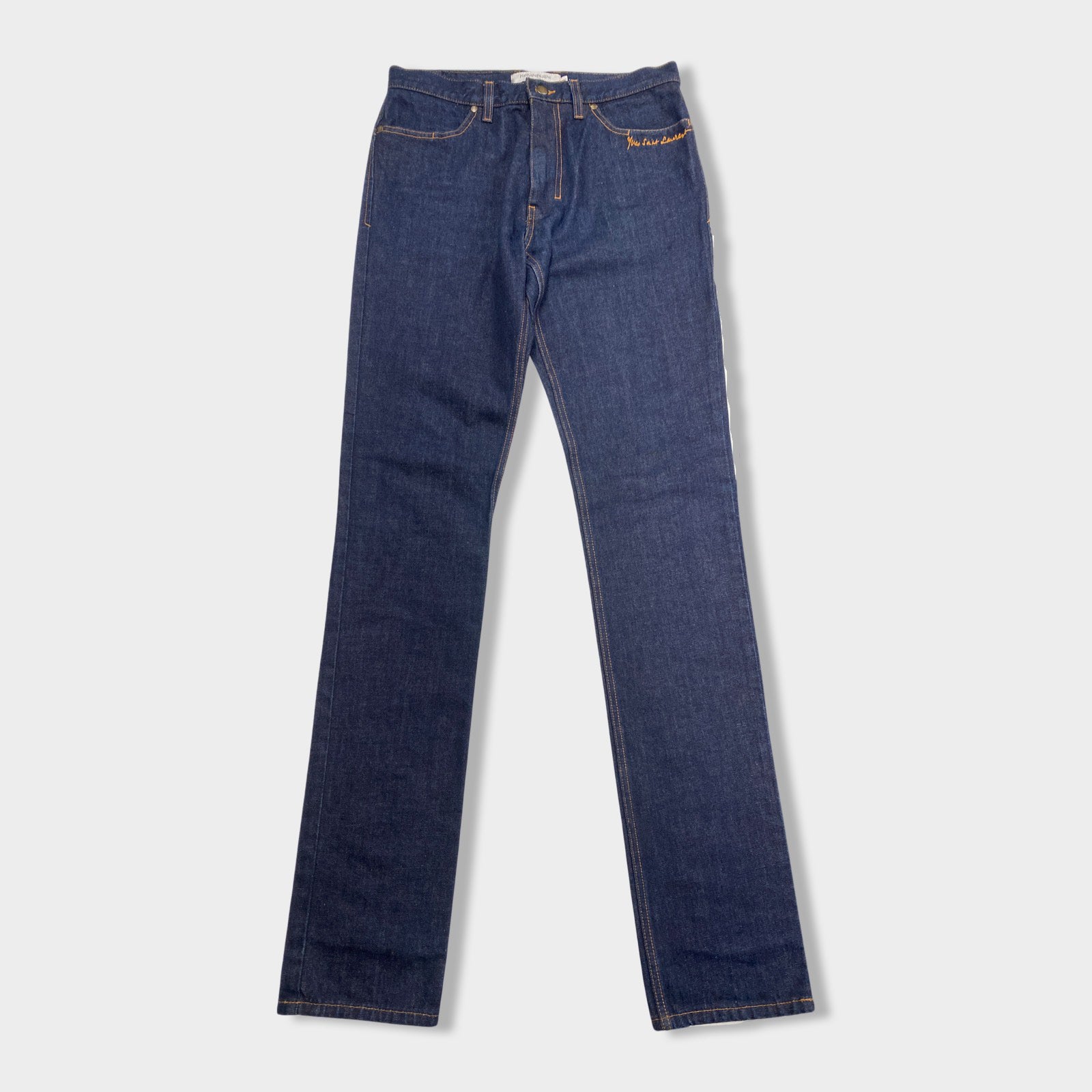 image of YVES SAINT LAURENT navy jeans