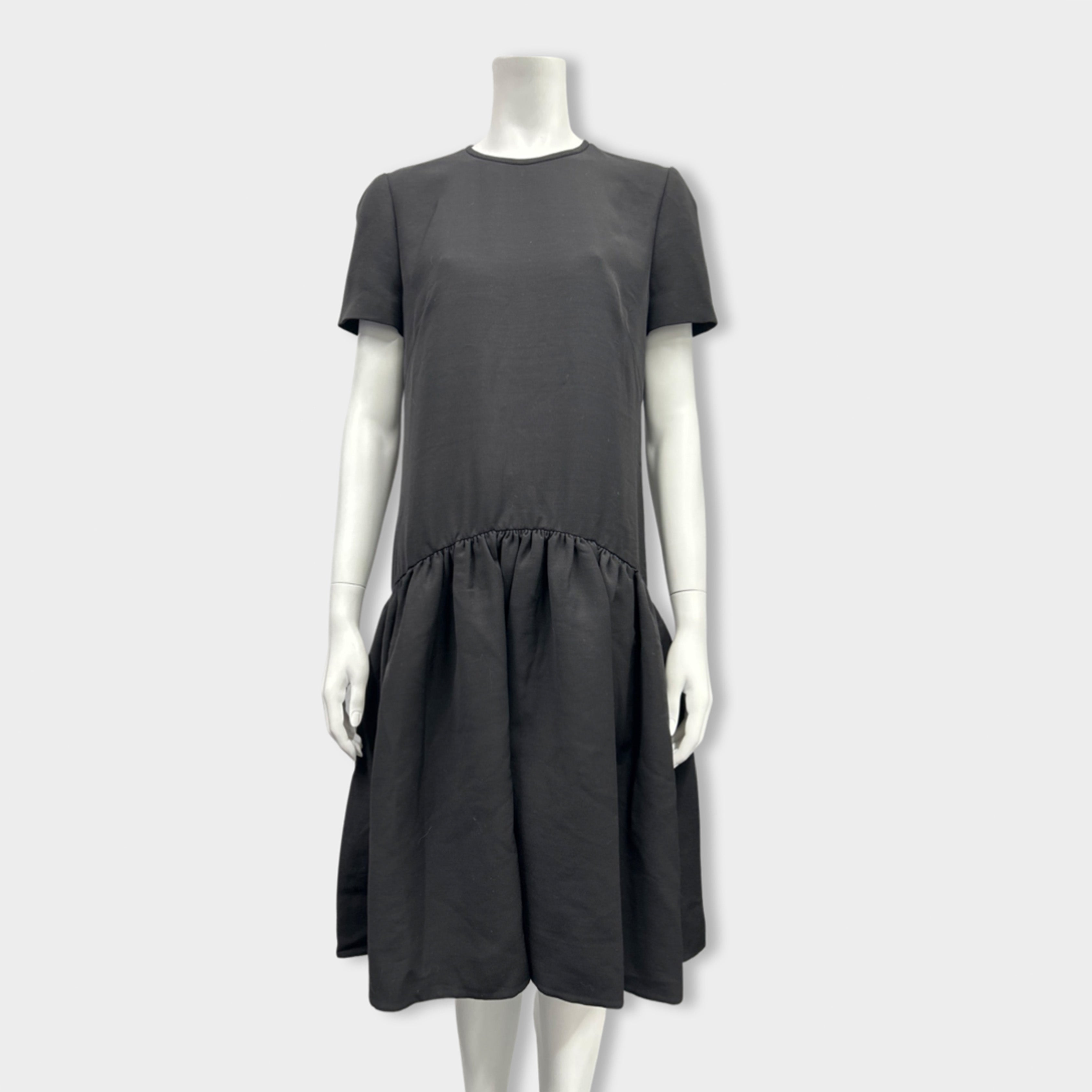 image of ALEXANDER MCQUEEN black woolen dress