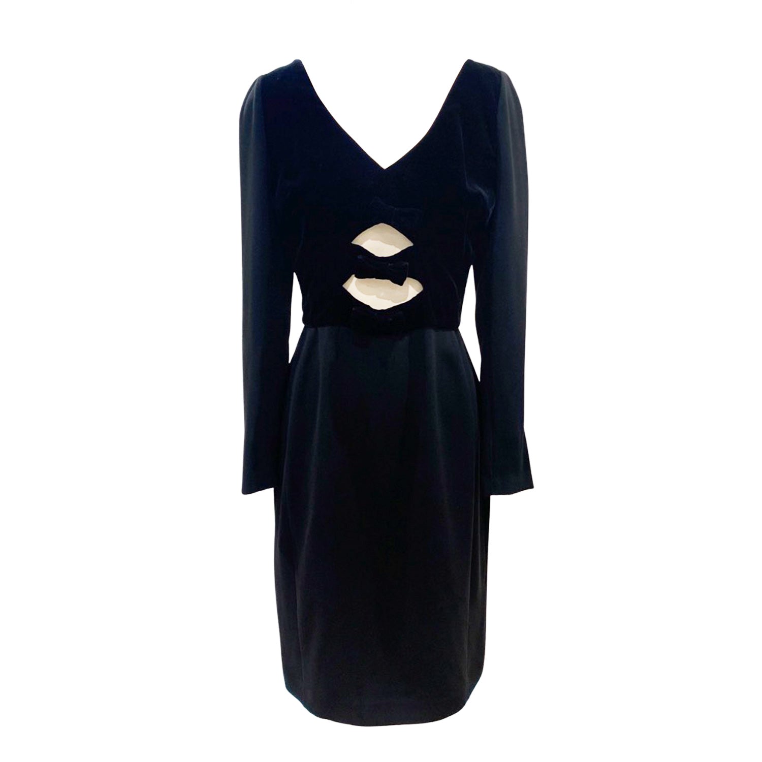 image of Altuzarra black velvet dress