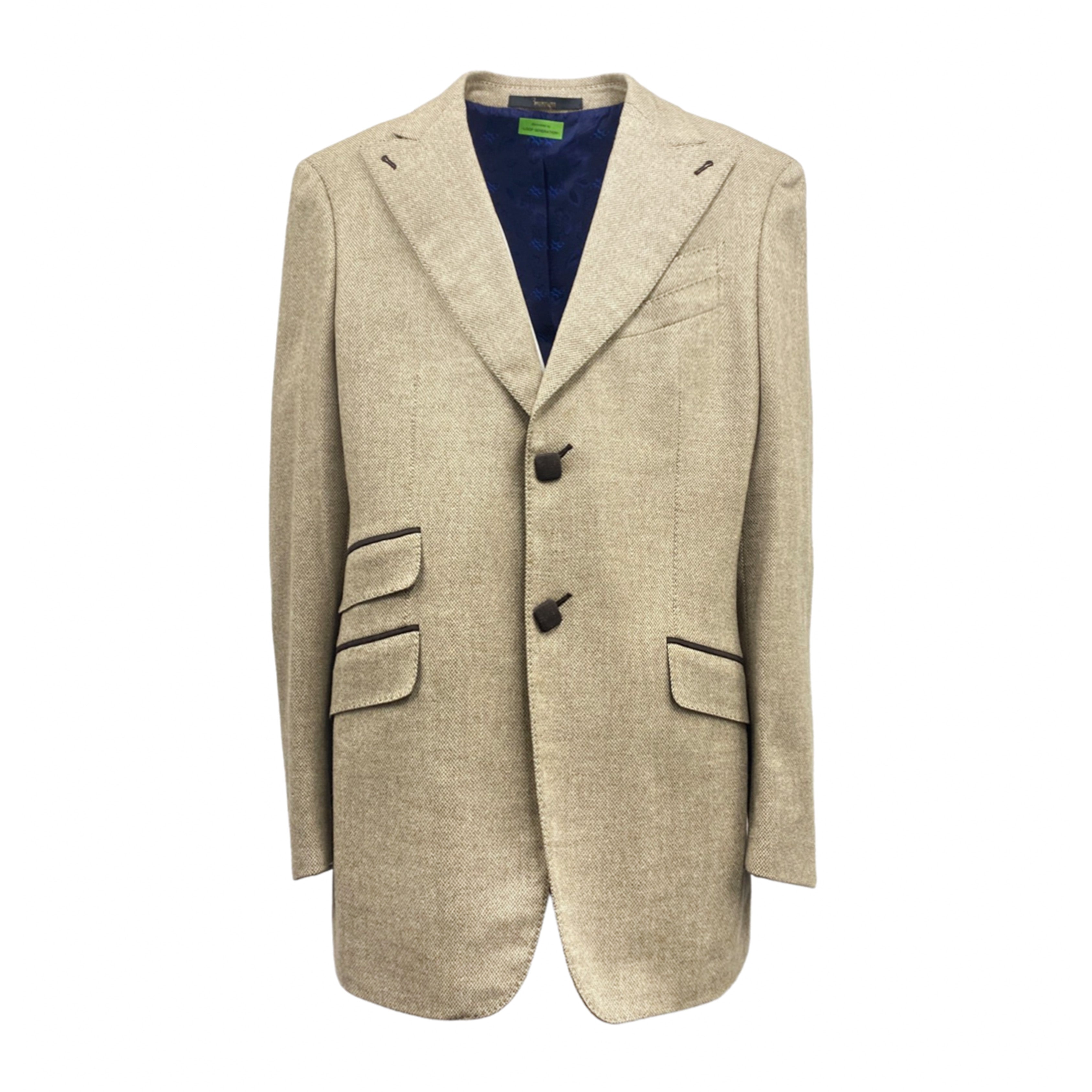 Image of BILLIONAIRE beige woolen jacket