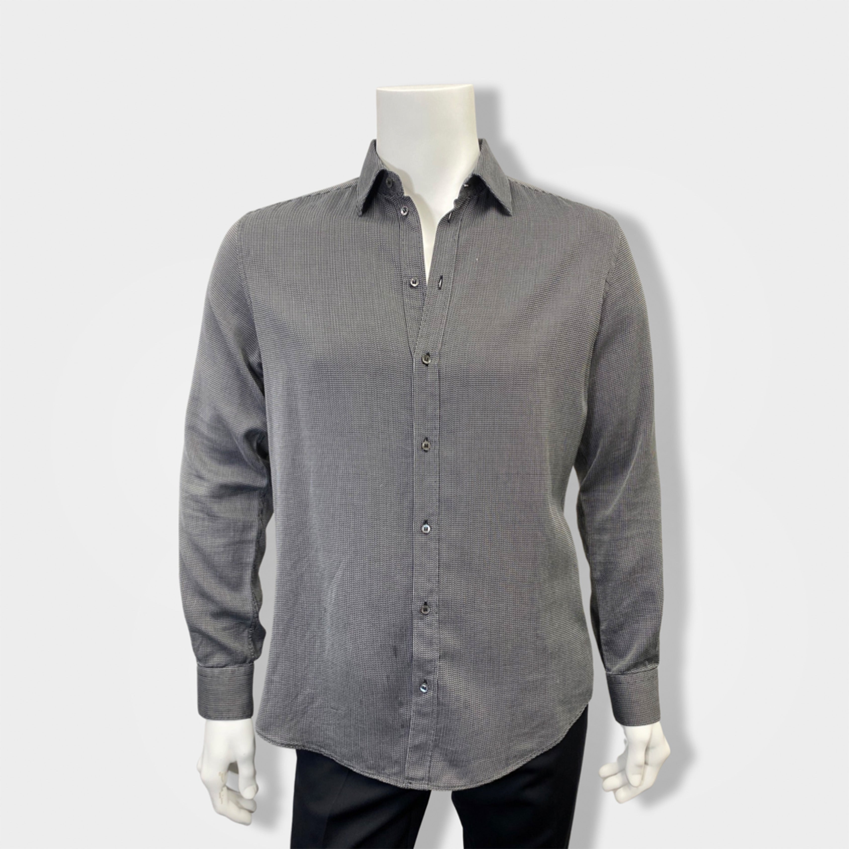 Image of DOLCE&GABBANA grey cotton shirt