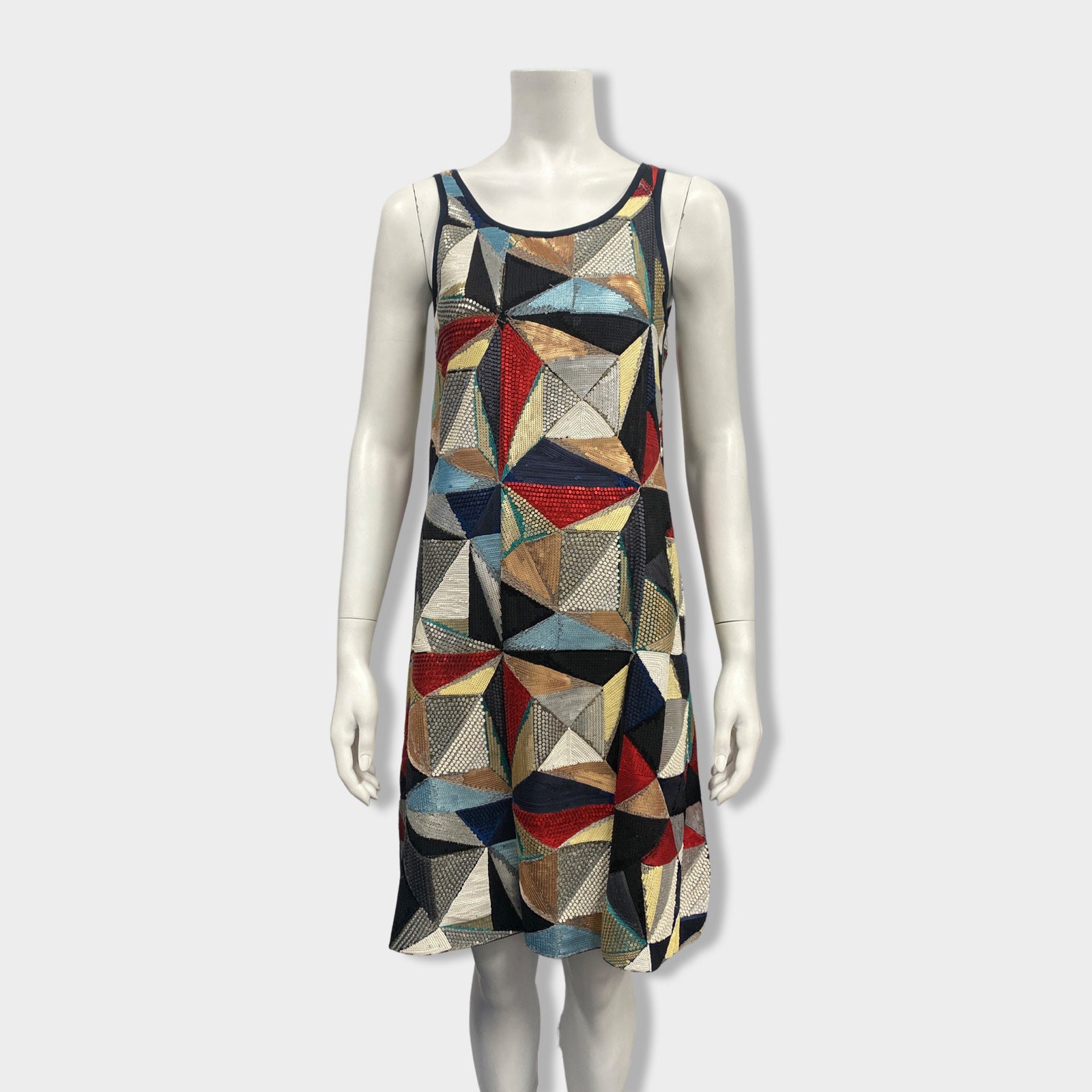 Image of FENDI multicolour sequined dress