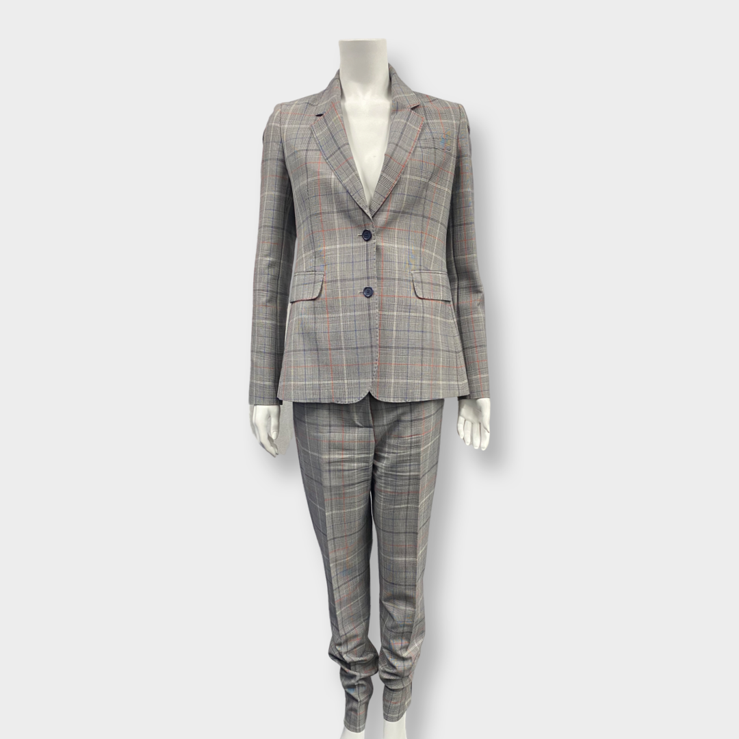 Image of GABRIELA HEARST TARTAN BLAZER SET