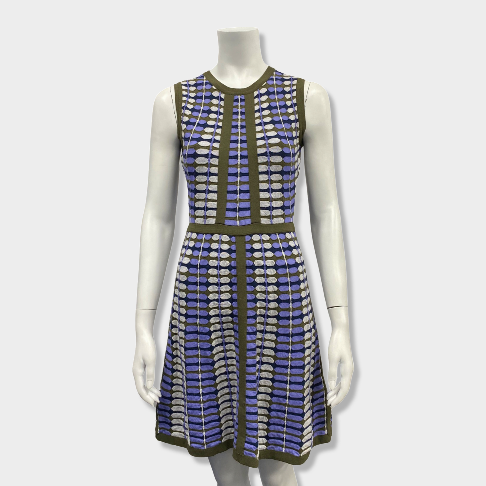 image of M MISSONI geometric pattern sleeveless dress