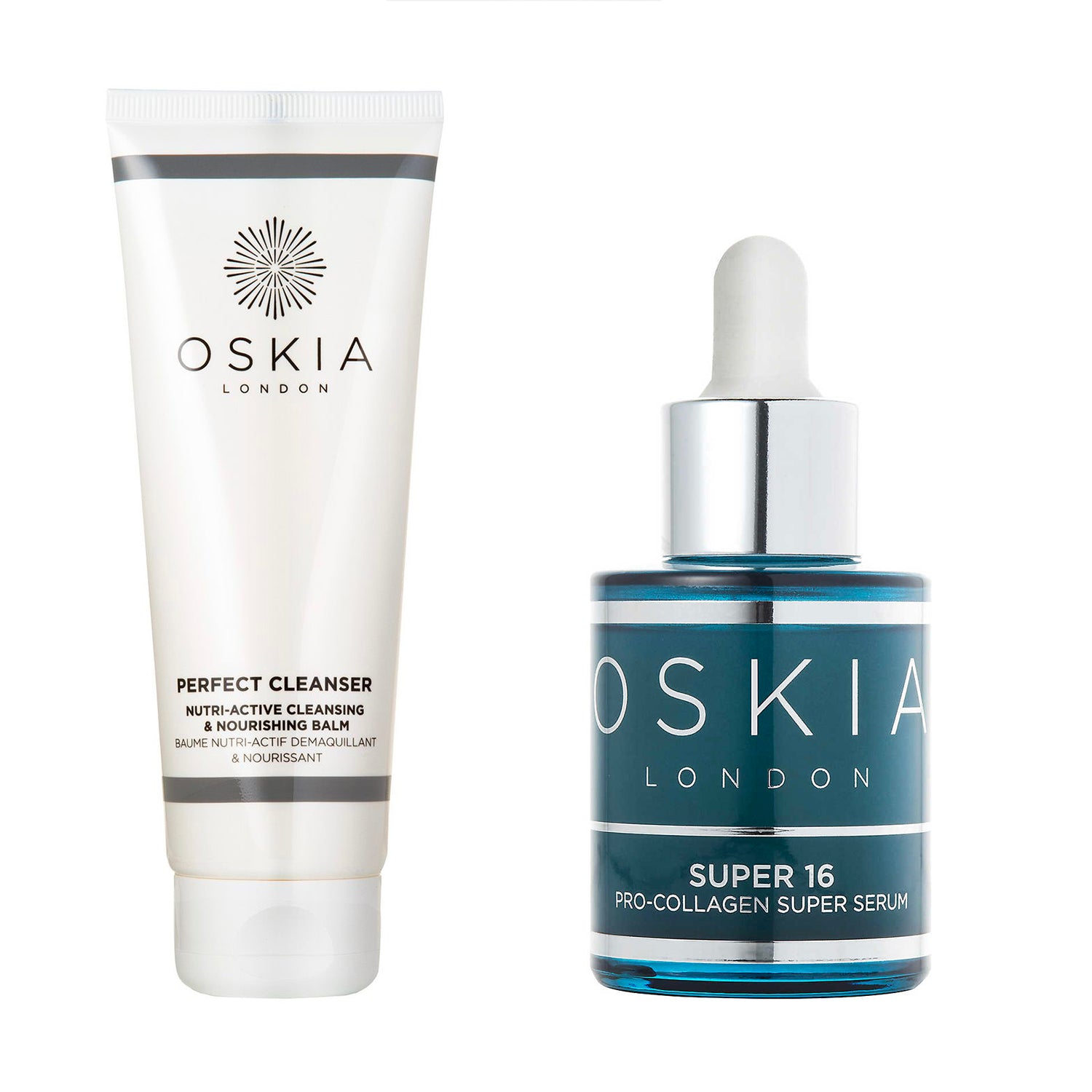 image of Oskia London Perfect Cleanser 125ml and Super 16 Pro-collagen Serum 30ml