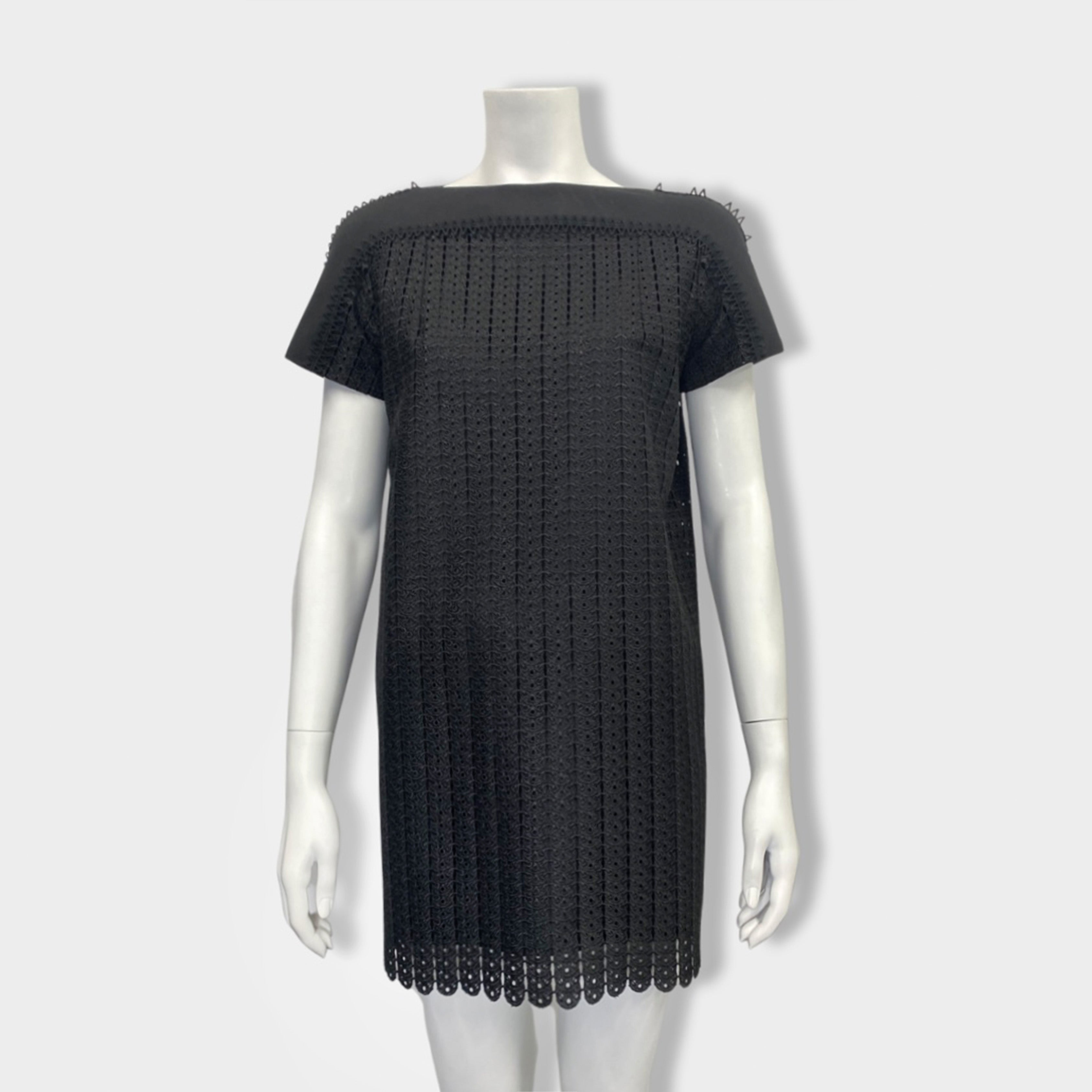 image of PACO RABANNE black mini dress