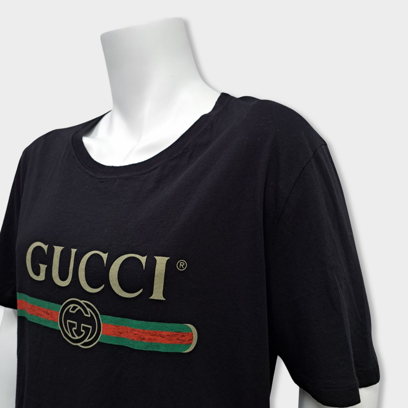 GUCCI Logo Print Cotton T-shirt 140cm | signalstationpizza.com