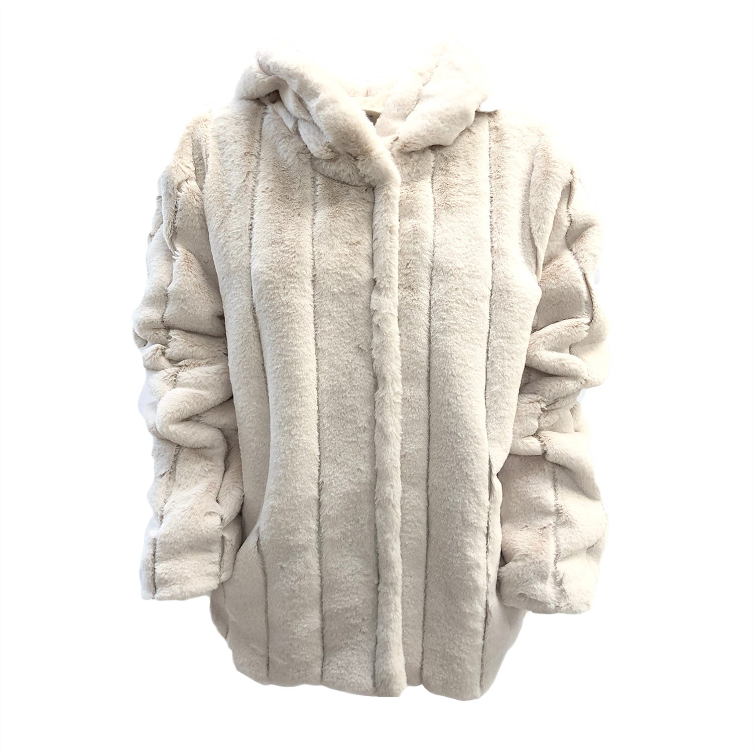 image of See and be seen teddy bear ecru jacket