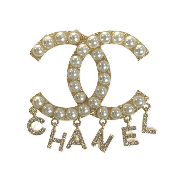 Chanel gold large earring with diamond shaped crystal - BOPF