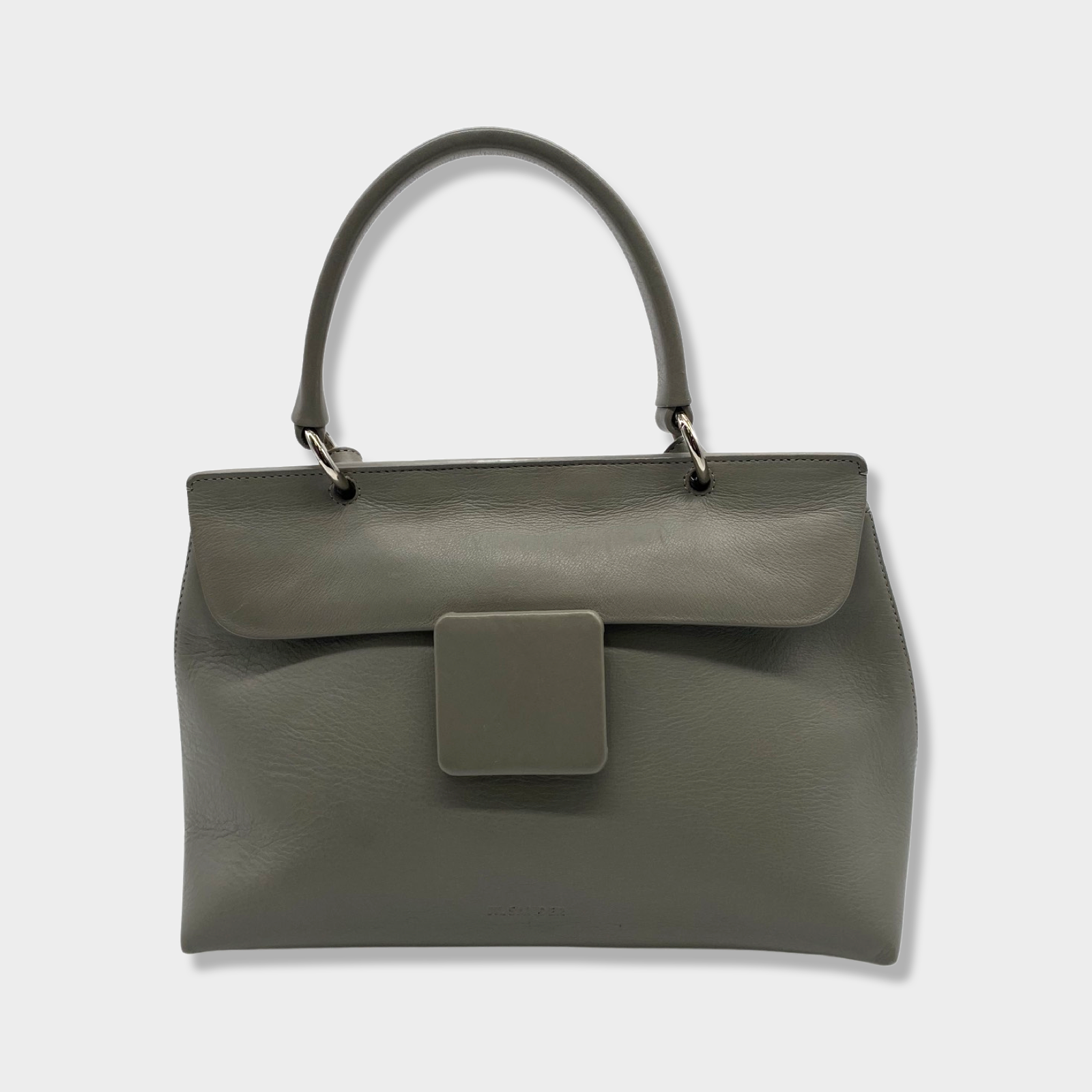 image of JIL SANDER grey leather handbag