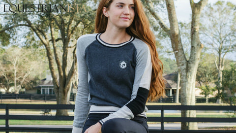 Show Crew Sweater by Equestrianista worn by My Equestrian Style.