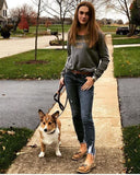 Sierra owning equestrian-inspired street style in her Equestrian {ista} Glitter Sweatshirt.