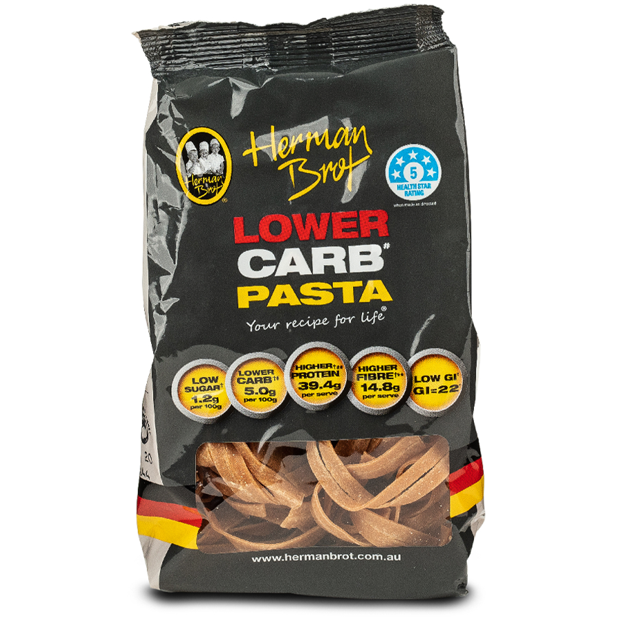 Herman Brot Low Carb Pasta 250g, NEW PACKAGING, THIS IMAGE IS THE OLD –  Health Nuts Australia