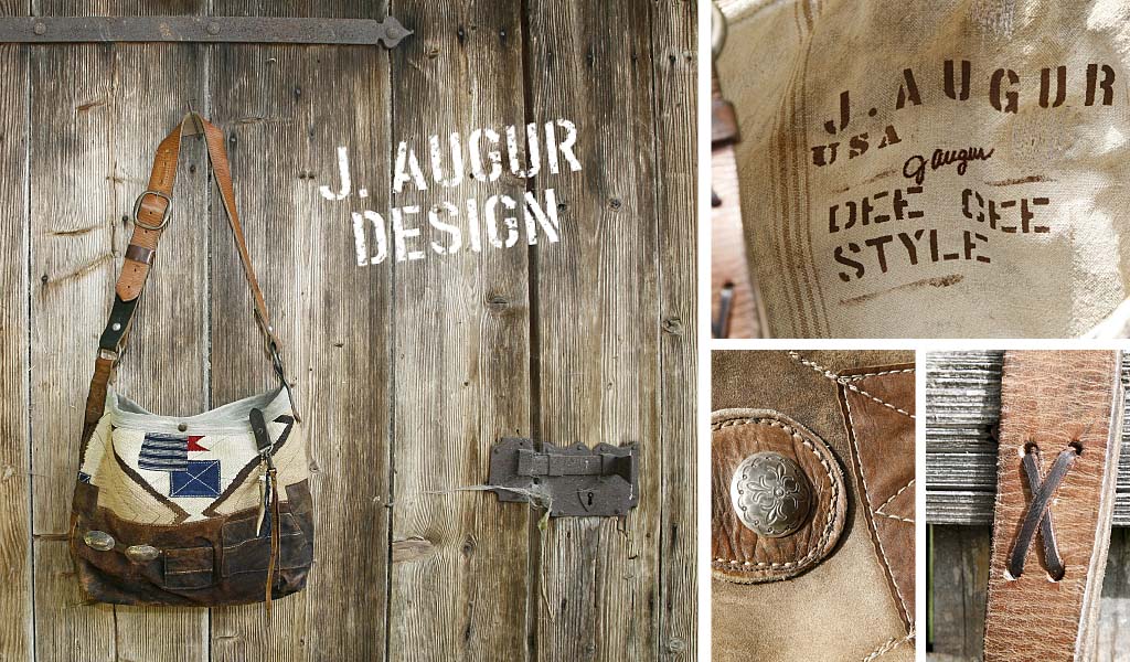 J. Augur Design, sustainable art and design from reclaimed fabrics
