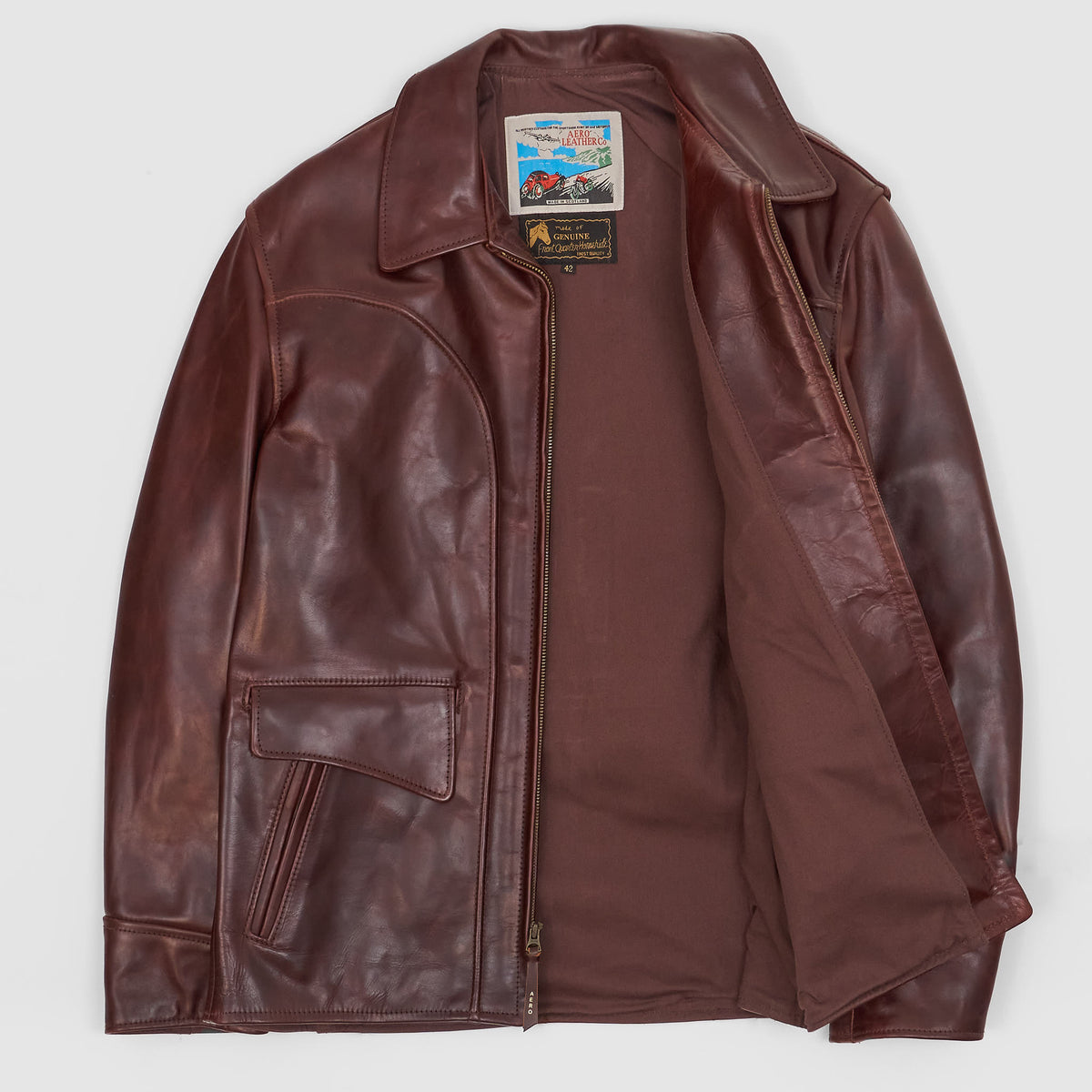 Aero Leathers Hercules Leather Jacket - DeeCee style