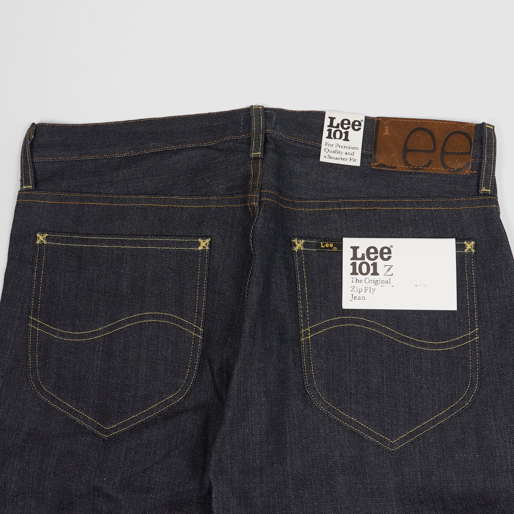 Lee 101 Z The Original Zip Fly Raw Selvage Denim Jeans - DeeCee style