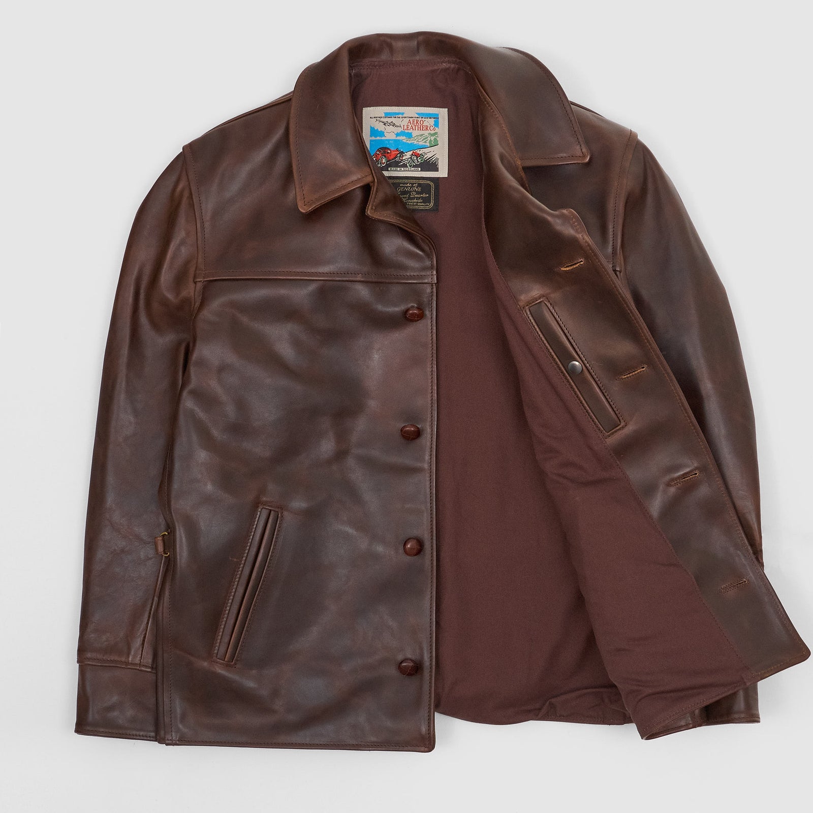 Aero Leathers Hercules Leather Jacket - DeeCee style