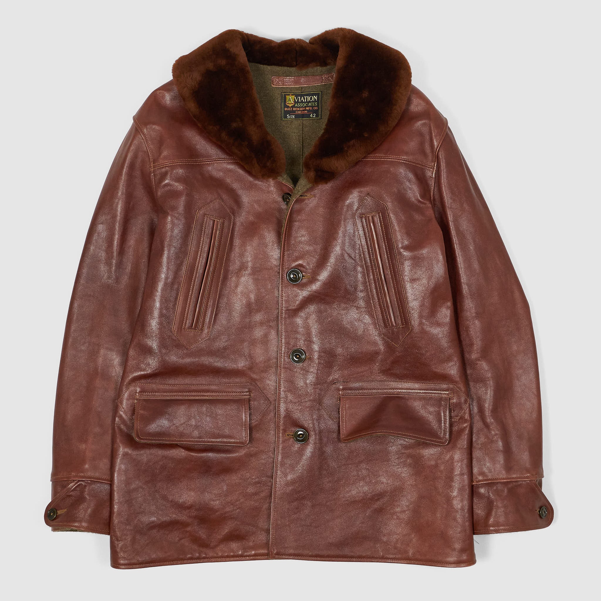 Buzz Rickson's Horse Leather Car-Coat - DeeCee style