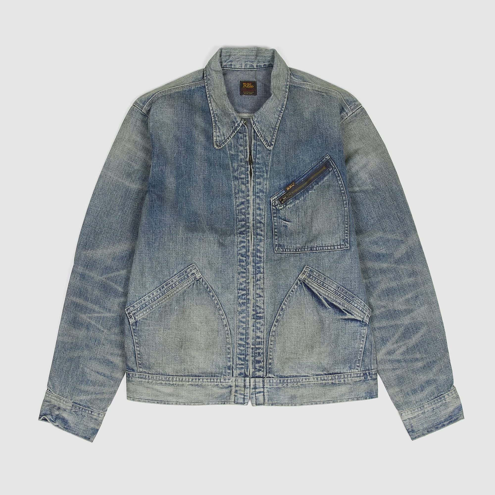 Double RL Lightweight Western Denim Jacket - DeeCee style