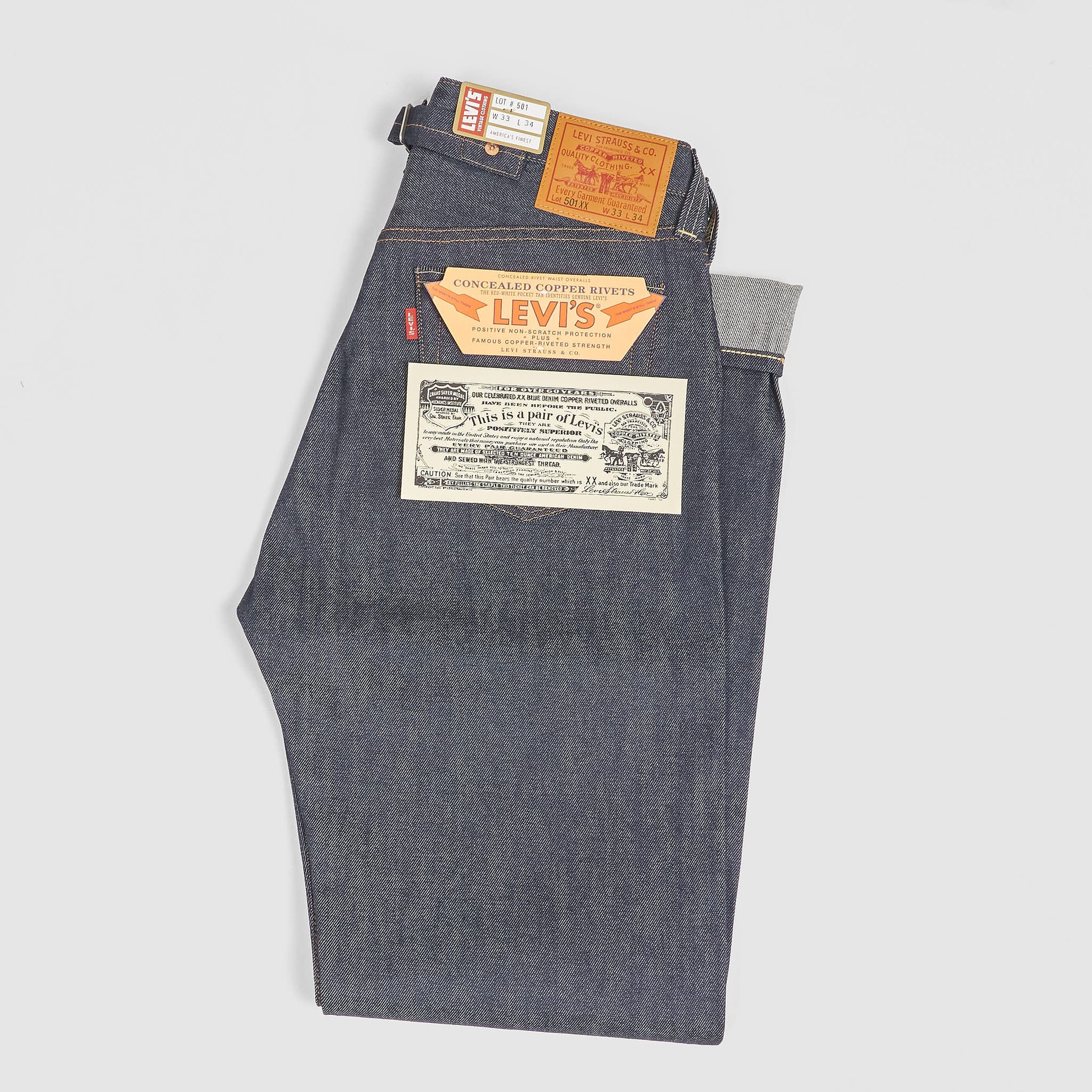 Levi's® Vintage Clothing 1937 501®XX 5-Pocket-Cinch back Jeans - DeeCee  style