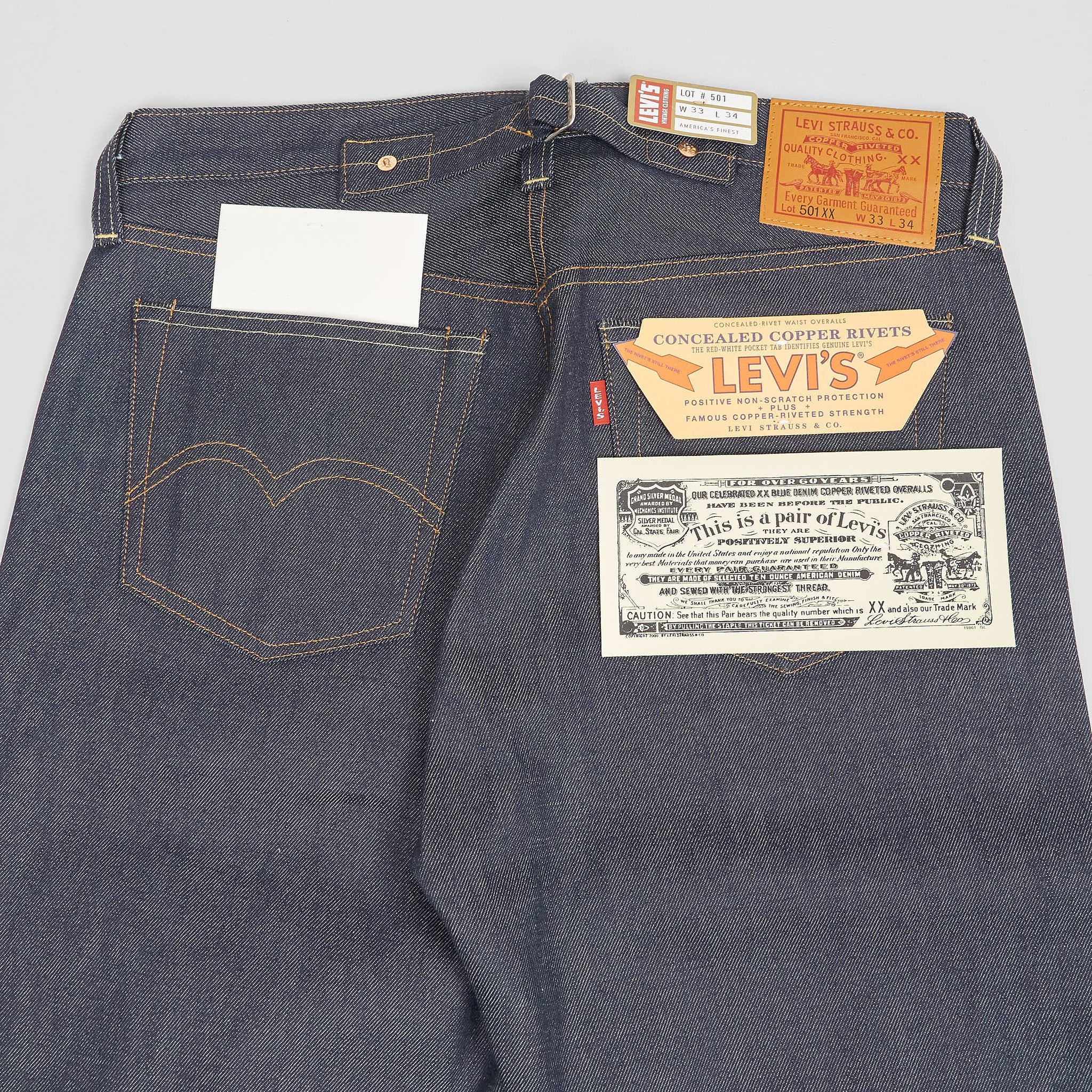 Levi's® Vintage Clothing 1937 501®XX 5-Pocket-Cinch back Jeans - DeeCee  style