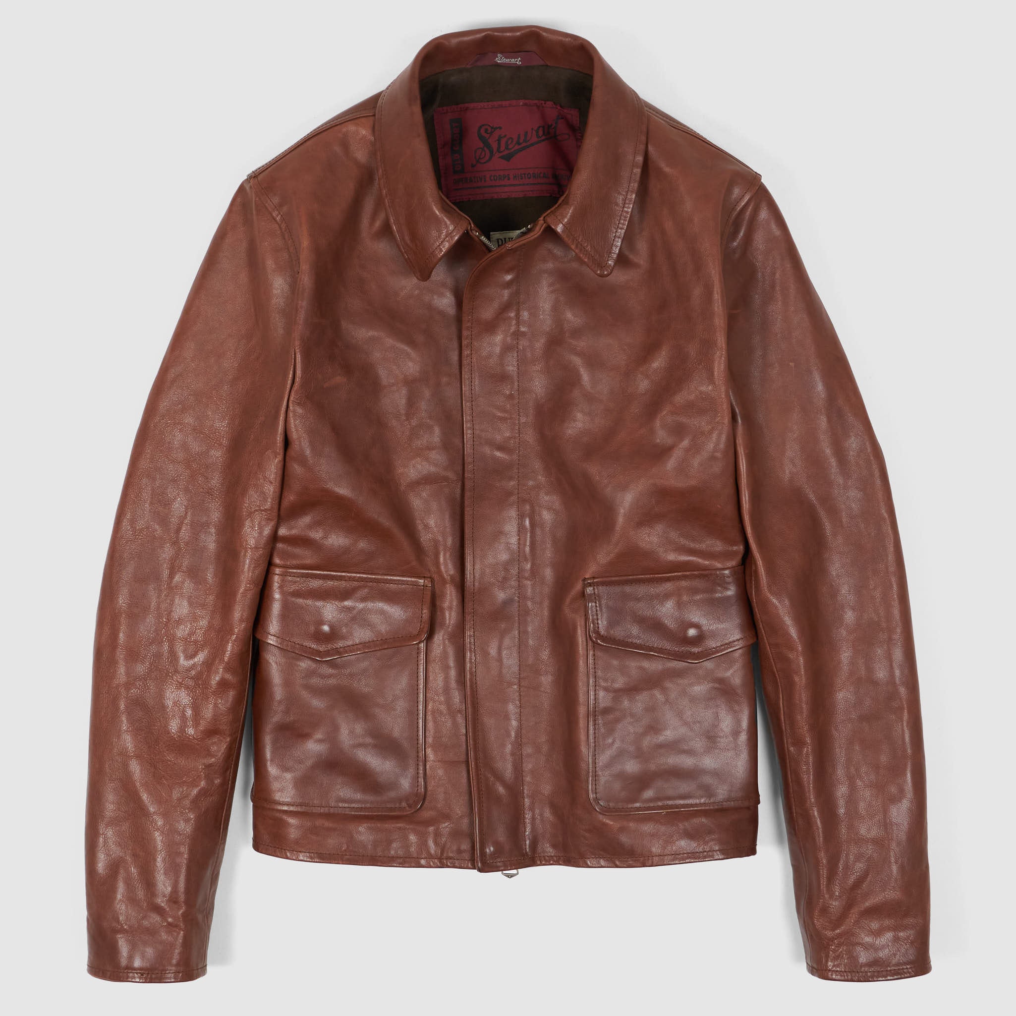 Stewart Buffalo Skipper «Indy» Leather Jacket - DeeCee style