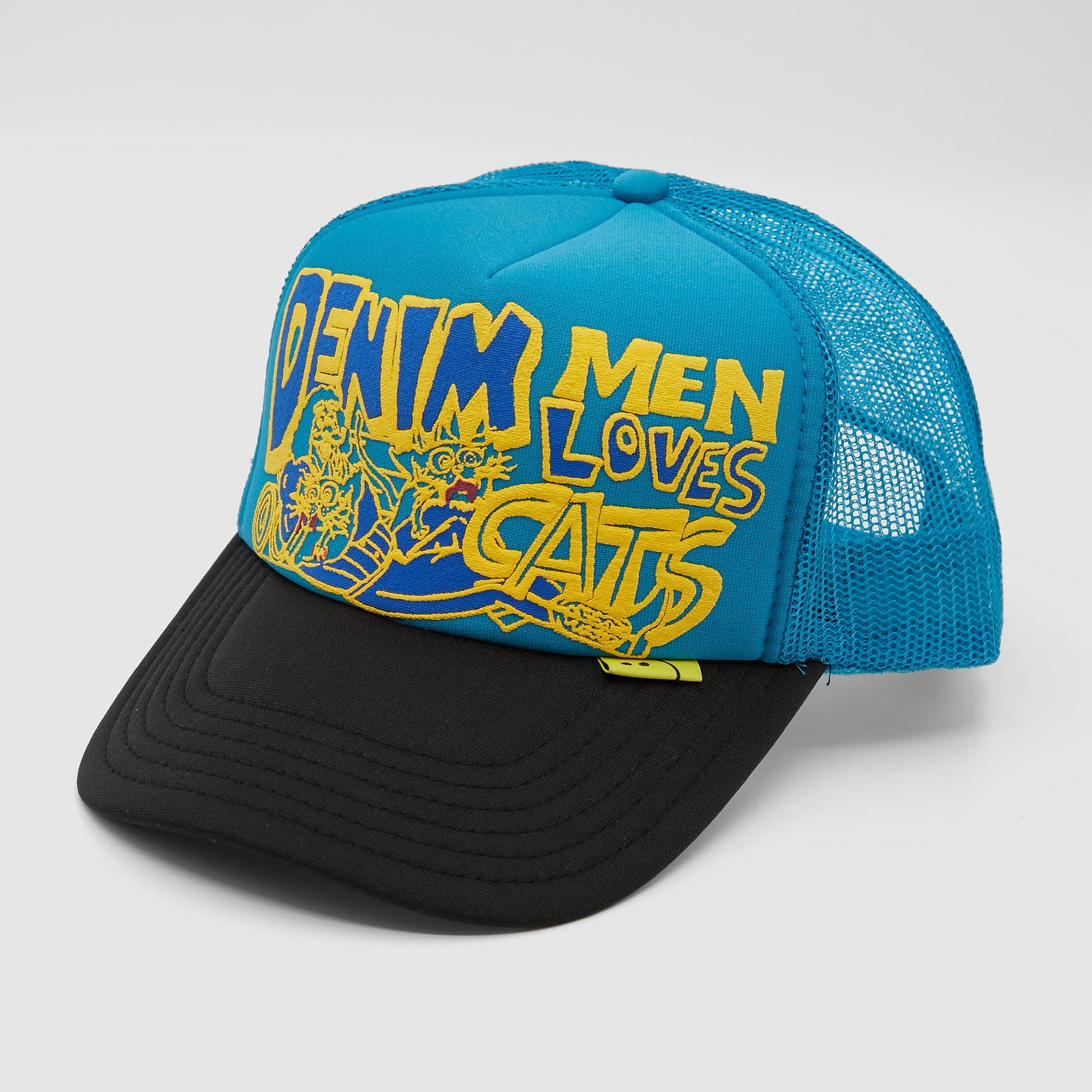 Denim Men Love Cats Trucker Cap