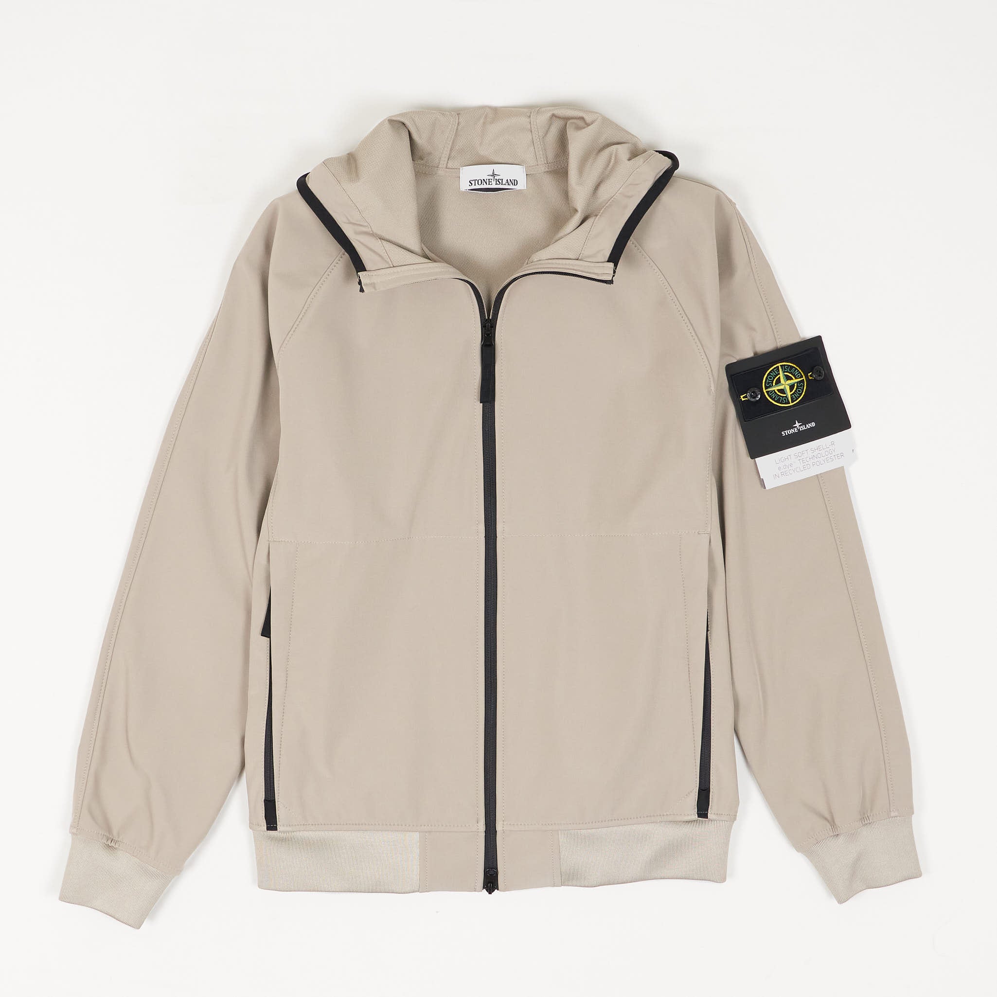 Stone Island Hooded LIGHT SOFT SHELL-R_E.DYE® TECHNOLOGY IN