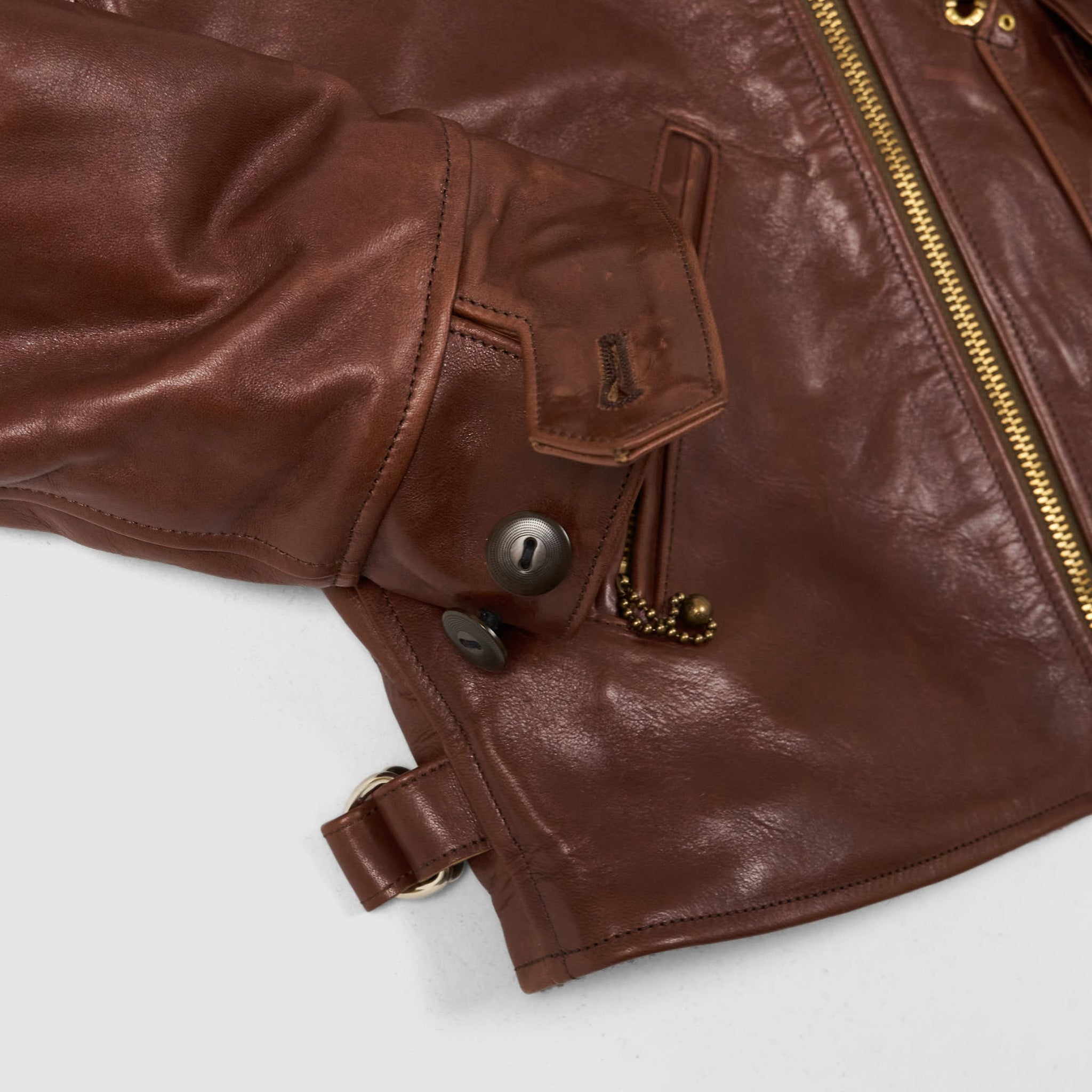 Double Helix D-Pocket Frisco Horsehide Leather Jacket - DeeCee style