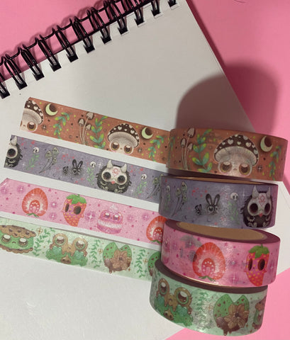 Glittery Washi tape set Series 1 – Carys Cuttlefish