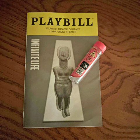 Playbill and blunt tube in NYC
