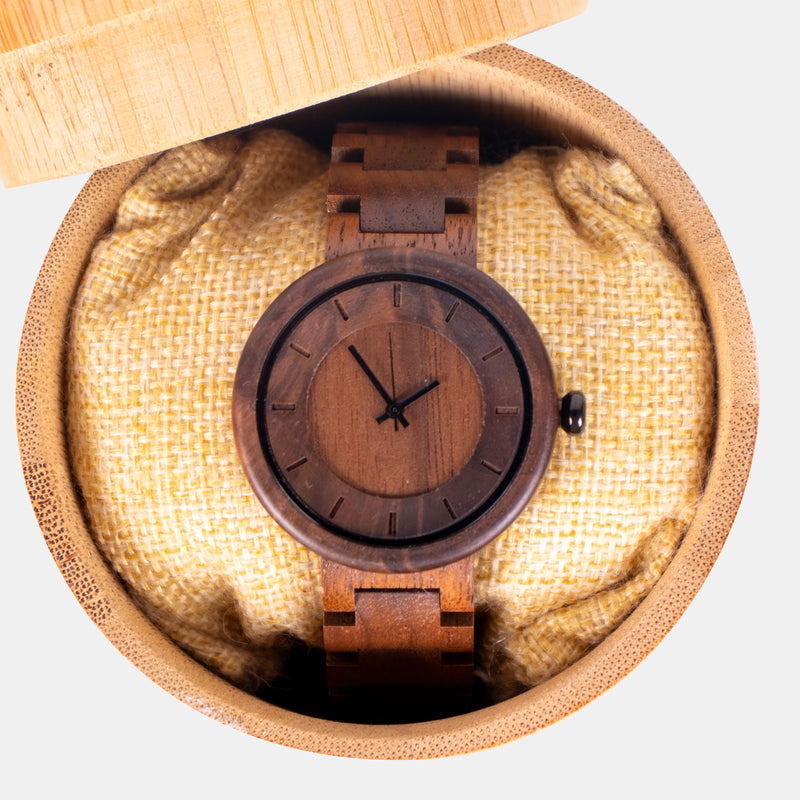 personalized bamboo watches