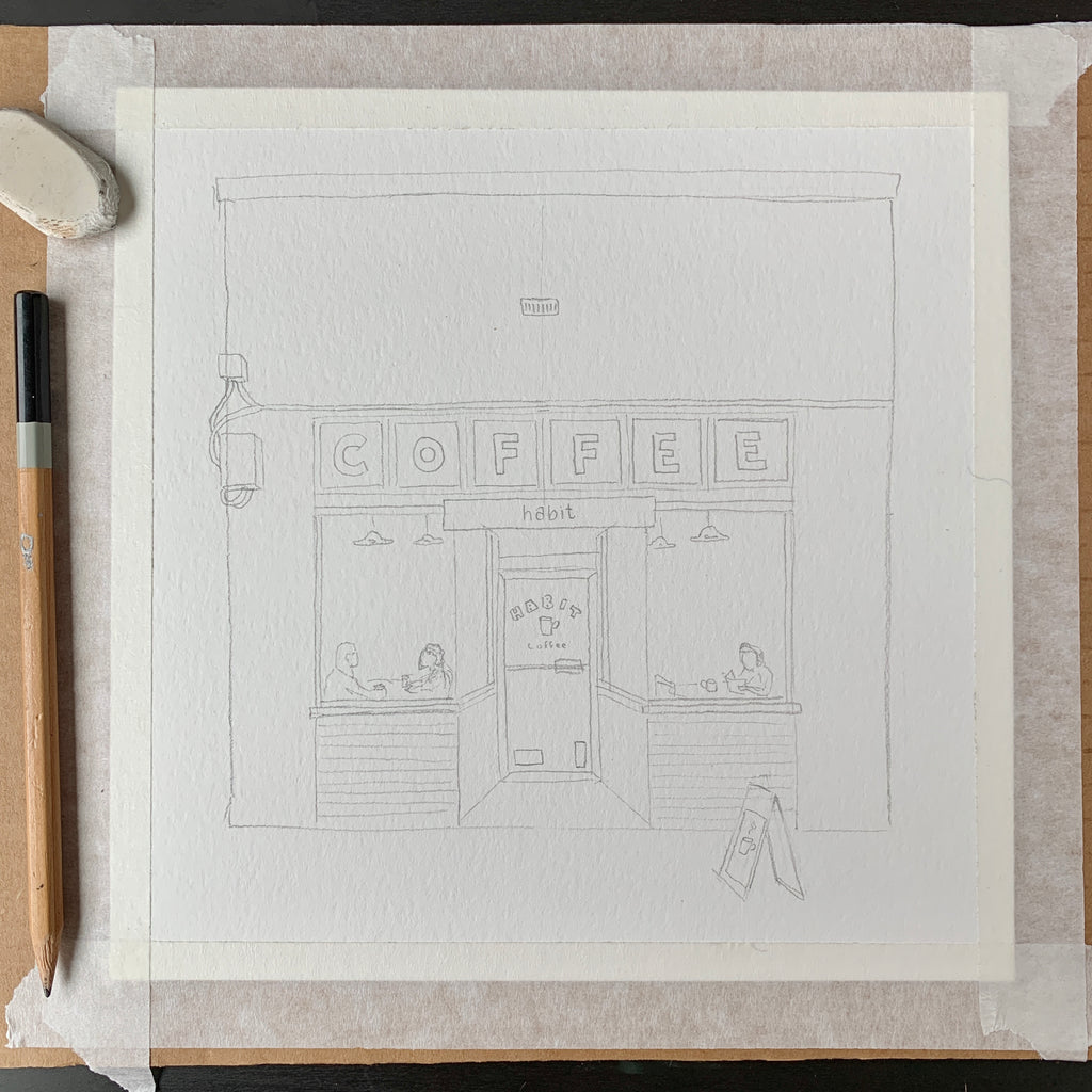 Andie Laf Designs Habit Coffee Drawing