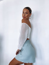 Load image into Gallery viewer, Sugar Off Shoulder Crop Top - White - Growing Fond
