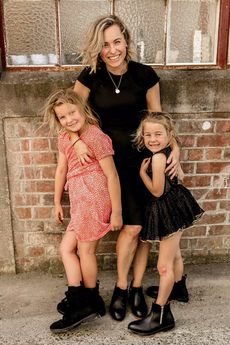 Jacqueline Griffin and her daughters