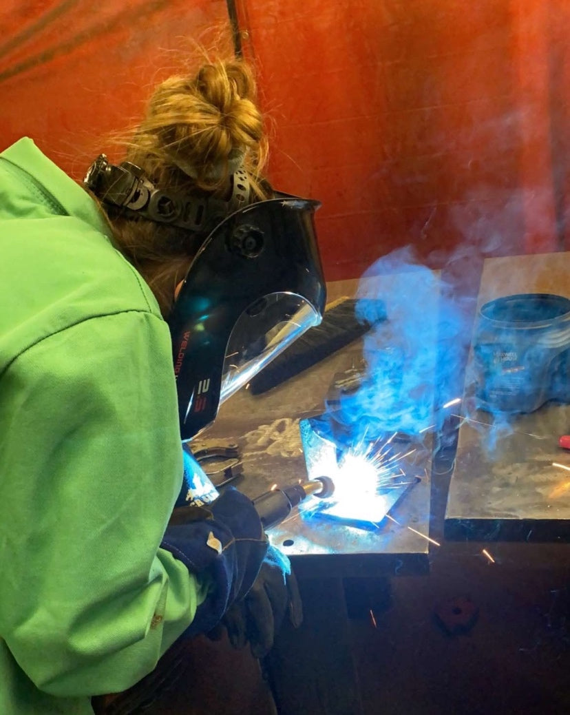 Katy Pioch welding