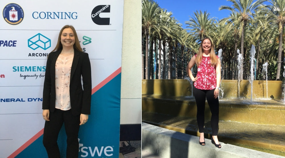 Katy Pioch attending the 2019 SWE Conference in Anaheim, CA